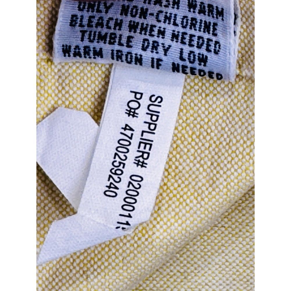 RALPH LAUREN Oxford Shirt Men 2XL Yellow  Button‎ Down LS Flesh Pony - Picture 7 of 10